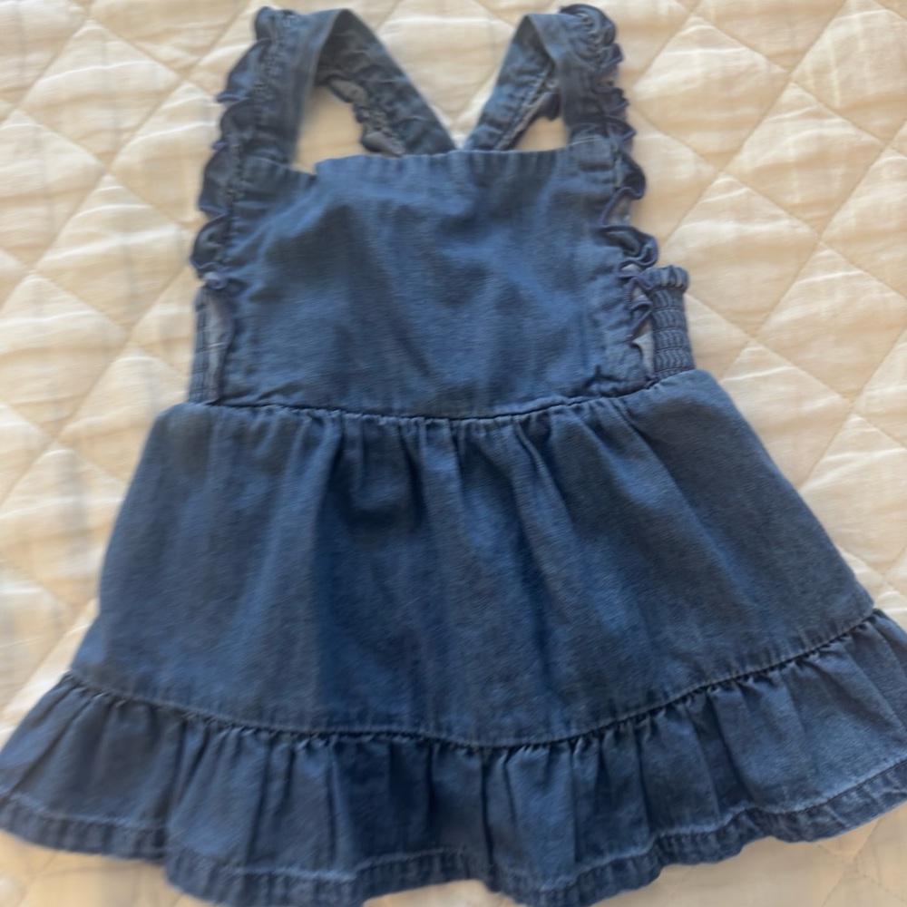 Denim Ruffle Top